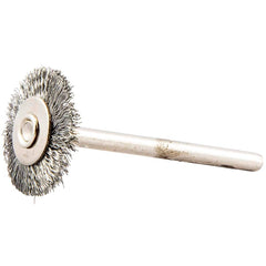 Norton - 3/4" OD, Crimped Carbon Wheel Brush - Caliber Tooling