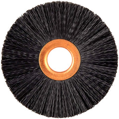 Norton - 3" OD, 5/8" Arbor Hole, Crimped Nylon Wheel Brush - Caliber Tooling