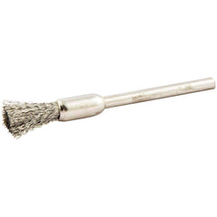 Norton - End Brushes Brush Diameter (Inch): 1/4 Fill Material: Stainless Steel - Caliber Tooling