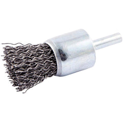 Norton - End Brushes Brush Diameter (Inch): 1 Fill Material: Carbon Steel - Caliber Tooling
