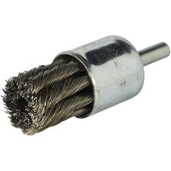 Norton - End Brushes Brush Diameter (Inch): 1 Fill Material: Carbon Steel - Caliber Tooling