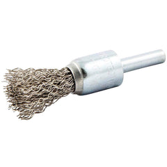 Norton - End Brushes Brush Diameter (Inch): 1/2 Fill Material: Stainless Steel - Caliber Tooling