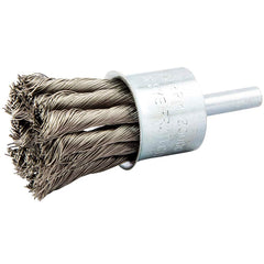 Norton - End Brushes Brush Diameter (Inch): 1 Fill Material: Stainless Steel - Caliber Tooling