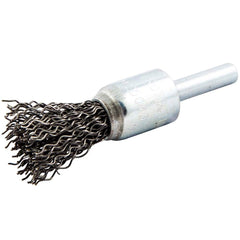 Norton - End Brushes Brush Diameter (Inch): 1/2 Fill Material: Carbon Steel - Caliber Tooling