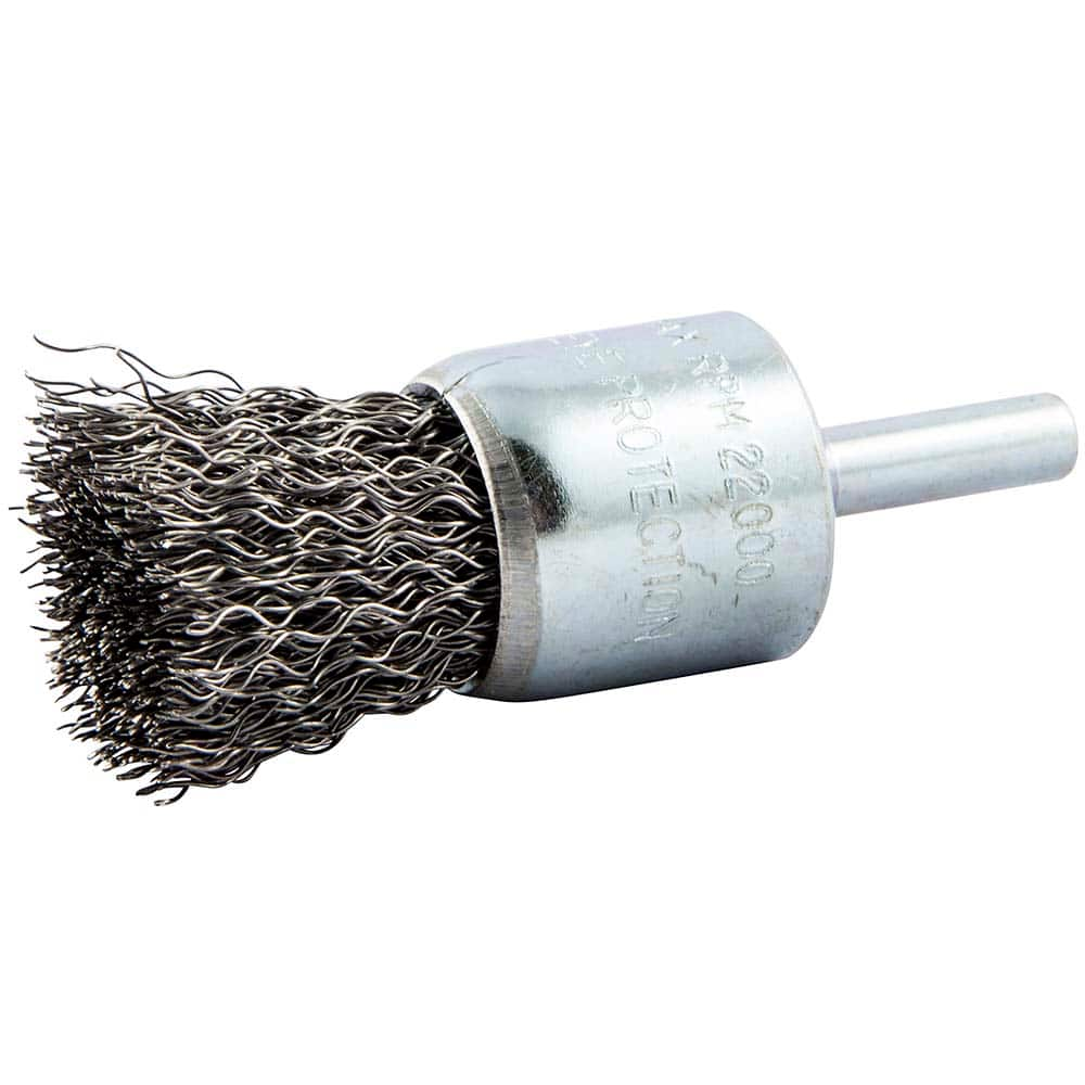 Norton - End Brushes Brush Diameter (Inch): 1 Fill Material: Carbon Steel - Caliber Tooling