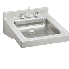 ELKAY - Stainless Steel Sinks Type: Lavatory Sink-Wall Hung Outside Length: 19 (Inch) - Caliber Tooling