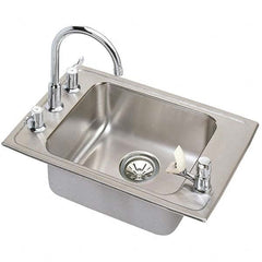 ELKAY - Stainless Steel Sinks Type: Drop In Sink Outside Length: 25 (Inch) - Caliber Tooling