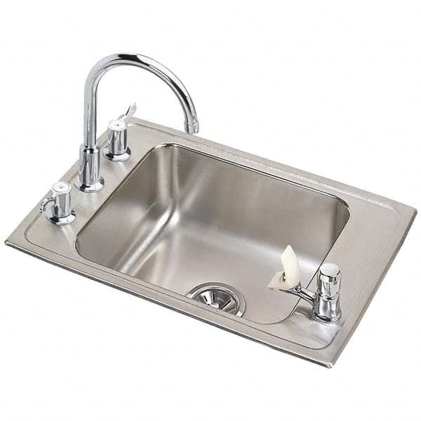 ELKAY - Stainless Steel Sinks Type: Drop In Sink Outside Length: 25 (Inch) - Caliber Tooling