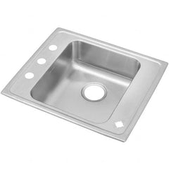 ELKAY - Stainless Steel Sinks Type: Drop In Sink Outside Length: 25 (Inch) - Caliber Tooling