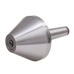 Bull Nose & Pipe Live Center MT5 Head Diameter 6.61in T.I.R. .0008 - Caliber Tooling