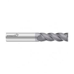 1/2 Dia. x 4 Overall Length 4-Flute Square End Solid Carbide SE End Mill-Round Shank-Center Cut-FC18 - Caliber Tooling