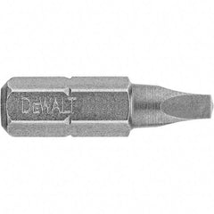 DeWALT - #2" Square Size Square Recess Bit - 1/4" Drive, 1" OAL - Caliber Tooling