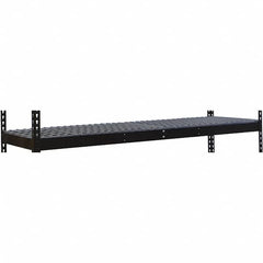 Hallowell - 48" Wide, Open Shelving Accessory/Component - Steel, 18" Deep, Use with Black Rivetwell Double Rivet Boltless Shelving - Caliber Tooling