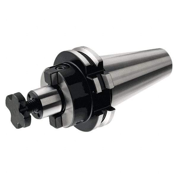 Iscar - DIN69871-50 Taper Shank 16mm Pilot Diam Shell Mill Holder - 100mm Flange to Nose End Projection, 38mm Nose Diam, Through-Spindle & DIN Flange Coolant - Exact Industrial Supply