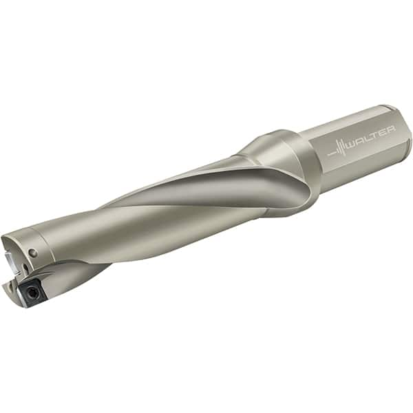 Walter - 172mm Max Drill Depth, 4xD, 43mm Diam, Indexable Insert Drill - 2 Inserts, 40mm Shank Diam, Flange Shank - Caliber Tooling