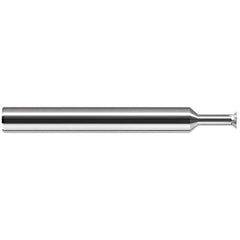 Harvey Tool - 1/4" Diam 90° 0.044" Chamfer 5-Flute Solid Carbide Back Chamfer - Exact Industrial Supply