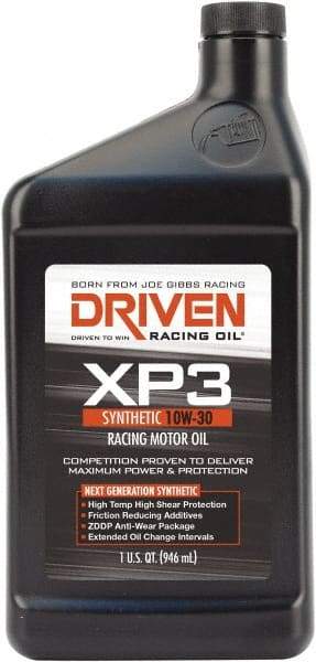 Joe Gibbs Driven Racing Oil - 1 Quart Synthetic Racing Oil - Grade 10W-30 - Caliber Tooling