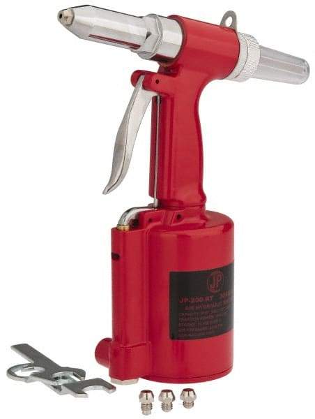 PRO-SOURCE - 3/32, 1/8, 5/32 & 3/16" Capacity, Air Riveter - 4 CFM, 14mm Long Stroke, 1/4 NPT Inlet - Caliber Tooling