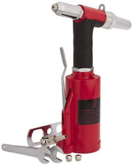 PRO-SOURCE - 1/8, 5/32 & 3/16" Capacity, Air Riveter - 4 CFM, 16mm Long Stroke, 1/4 NPT Inlet - Caliber Tooling