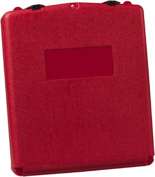 Justrite - 1 Piece Red Document Holders-Certificate/Document - 15-3/4" High x 13.3" Wide - Caliber Tooling