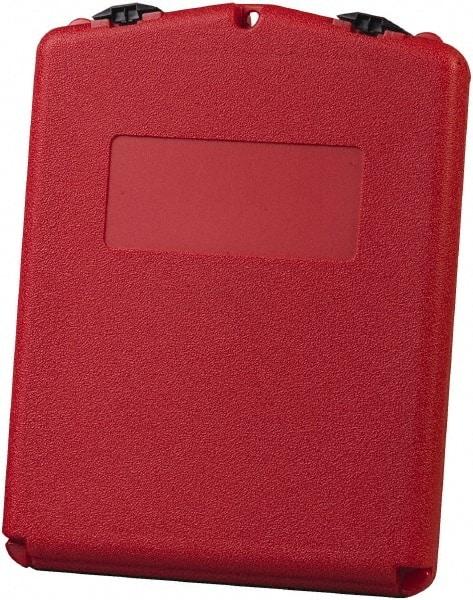 Justrite - 1 Piece Red Document Holders-Certificate/Document - 14-1/2" High x 11" Wide - Caliber Tooling