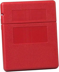 Justrite - 1 Piece Red Document Holders-Certificate/Document - 12-1/2" High x 10-1/4" Wide - Caliber Tooling