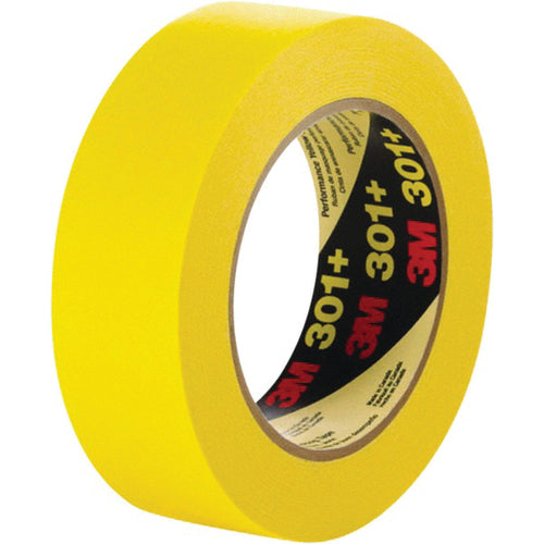 3M Performance Yellow Masking Tape 301+ 24 mm × 55 m 6.3 mil - Caliber Tooling