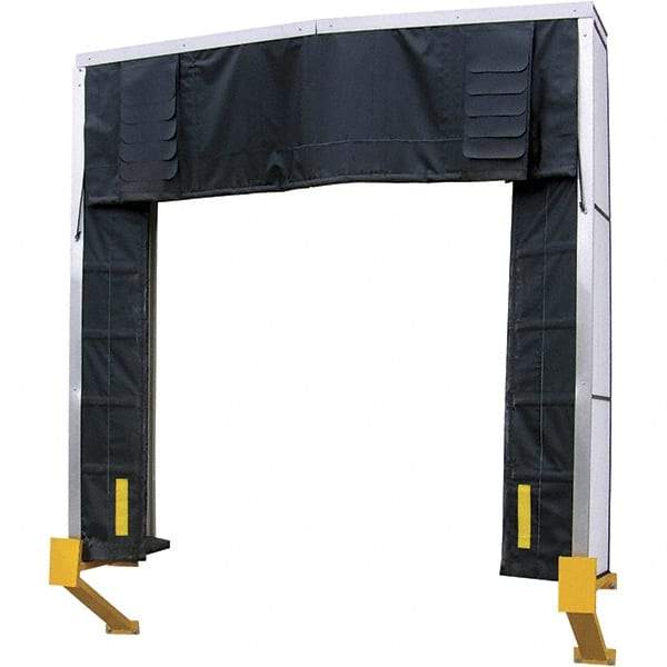 Vestil - 10' Door Width x 10' Door Height Nylon Dock Shelter - Black - Caliber Tooling