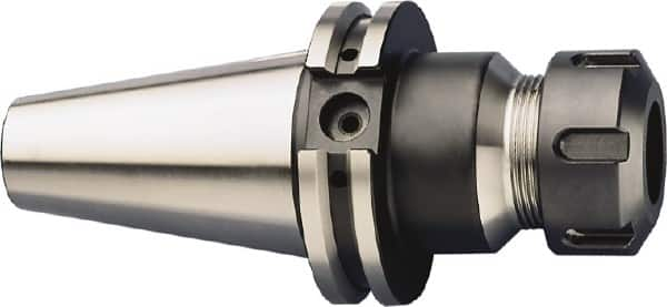 HAIMER - 1mm to 13mm Capacity, 6.3" Projection, CAT40 Taper Shank, ER20 Collet Chuck - 0.0001" TIR, Through-Spindle & DIN Flange Coolant - Exact Industrial Supply