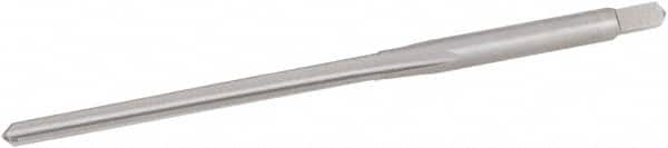 Hertel - #7/0 Pin, 0.0666" Diam, 0.0497" Small End, 5/64" Diam Straight Shank, 13/16" Flute, Taper Pin Reamer - Caliber Tooling