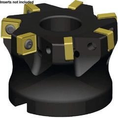 Kennametal - 9 Inserts, 3" Cut Diam, 1" Arbor Diam, 9.16mm Max Depth of Cut, Indexable Square-Shoulder Face Mill - 2° Lead Angle, 1-3/4" High, SN_J31252EN__ Insert Compatibility, Series KSSM - Caliber Tooling