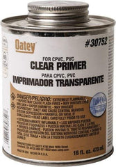 Oatey - 16 oz All Purpose Primer/Cleaner - Clear, Use with PVC - Caliber Tooling