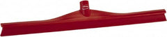 Vikan - 23.62" Rubber Blade Floor Squeegee - Single Edge, Red, Plastic Holder - Caliber Tooling