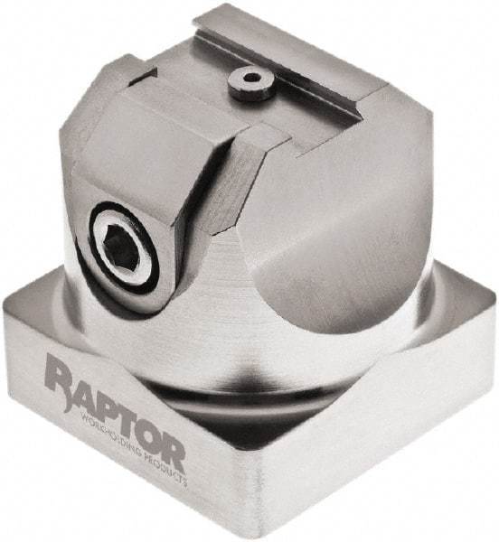 Raptor Workholding - 3/4" Jaw Width, 2-1/8" High x 2.07" Long x 2.07" Wide Dovetail Vise - For Use with 4 & 5 Axis Workholding Systems - Caliber Tooling