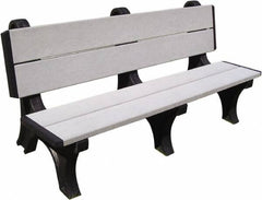 Vestil - 4' Long x 28" Wide, Recycled Plastic Bench Seat - Caliber Tooling