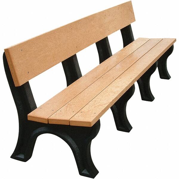 Vestil - 8' Long x 26-1/4" Wide, Recycled Plastic Bench Seat - Caliber Tooling