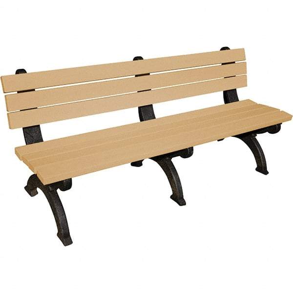 Vestil - 6' Long x 29" Wide, Recycled Plastic Bench Seat - Caliber Tooling