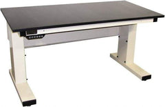 Proline - No Drawers, Work Bench - 1,000 Lb Capacity, Epoxy Resin Top, Light Gray, 30" Wide x 30-1/2" High x 72" Long - Caliber Tooling