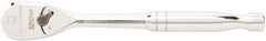 GearWrench - 3/8" Drive Pear Head Ratchet - Full Polish Chrome Finish, 8" OAL, 60 Gear Teeth, Full Polished Handle, Standard Head - Caliber Tooling