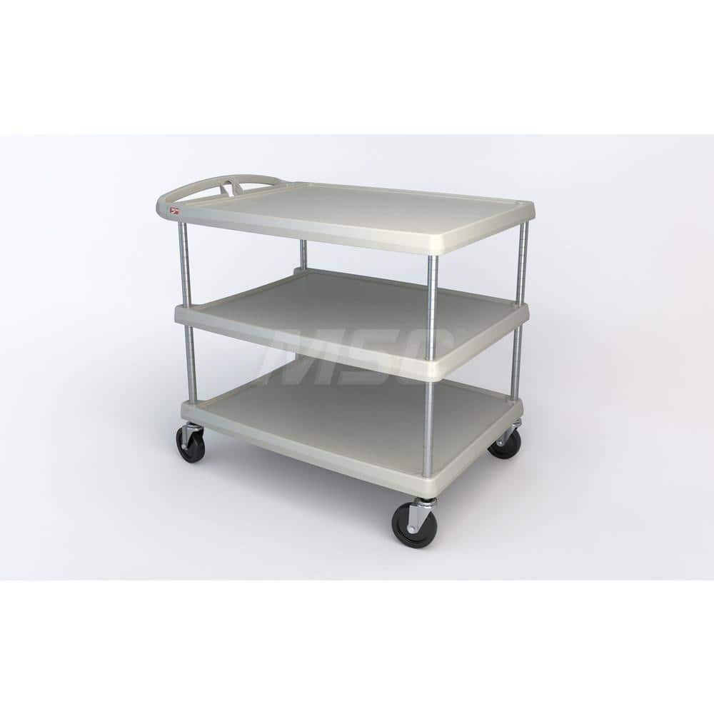 Metro - Carts; Type: Utility ; Load Capacity (Lb.): 500.000 ; Number of Shelves: 3 ; Width (Inch): 27-11/16 ; Length (Inch): 40-1/4 ; Height (Inch): 36-7/8 - Exact Industrial Supply