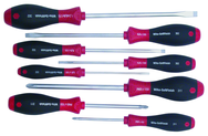 8 Piece - SoftFinish® Cushion Grip Screwdriver Set - #30298 - Includes: Slotted 3.0 - 8.0mm Phillips #1 - 3 - Caliber Tooling