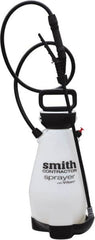 Smith Performance Sprayers - 2 Gal Chemical Safe Garden Hand Sprayer - Use with Cleaners/Degreasers, Polyethylene Tank, Funnel Mouth, Reinforced Hose - Caliber Tooling