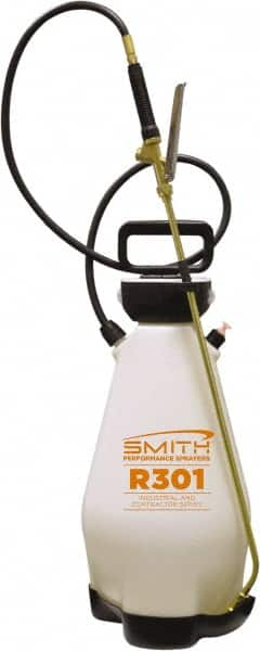 Smith Performance Sprayers - 3 Gal Chemical Safe Garden Hand Sprayer - Polyethylene Tank, Funnel Mouth, Reinforced Hose - Caliber Tooling