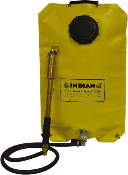 Smith Indian - 5 Gal Chemical Safe Garden Fire Pump - Vinyl Tank, Wide Mouth, Reinforced Hose - Caliber Tooling