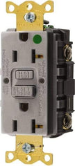 Hubbell Wiring Device-Kellems - 1 Phase, 5-20R NEMA, 125 VAC, 20 Amp, GFCI Receptacle - 2 Pole, Back and Side Wiring, Hospital Grade - Caliber Tooling