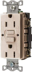 Hubbell Wiring Device-Kellems - 1 Phase, 5-15R NEMA, 125 VAC, 15 Amp, GFCI Receptacle - 2 Pole, Back and Side Wiring, Commercial Grade - Caliber Tooling