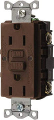 Hubbell Wiring Device-Kellems - 1 Phase, 5-15R NEMA, 125 VAC, 15 Amp, GFCI Receptacle - 2 Pole, Back and Side Wiring, Commercial Grade - Caliber Tooling