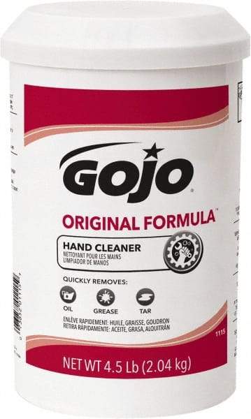 GOJO - 4.5 Lb Dispenser Refill Cream Waterless Hand Cleaner - White, Fragrance Free Scent - Caliber Tooling