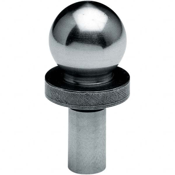 TE-CO - 1" Ball Diam, 1/2" Shank Diam, Alloy Steel Inspection Tooling Ball - Caliber Tooling