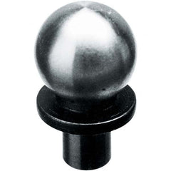 TE-CO - 1/2" Ball Diam, 1/4" Shank Diam, Alloy Steel Inspection Tooling Ball - Caliber Tooling